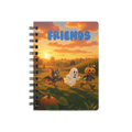 Spiral Journal — "Friends" Halloween Kids Notebook (Pumpkin, Ghost & Bat)